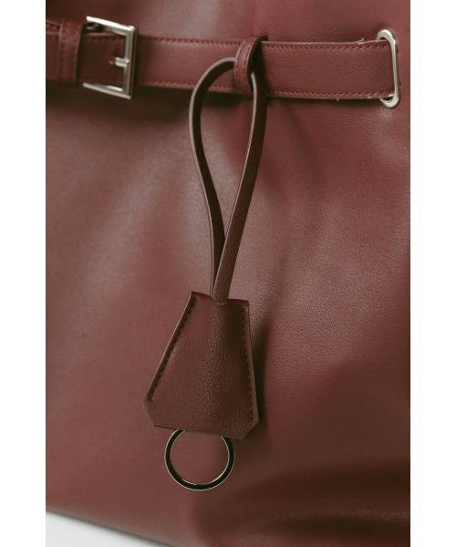 バッグ Knuth Marf side hook boston bag red Knuth Marf - サイドフック ボストンバッグ (ブラック) side hook