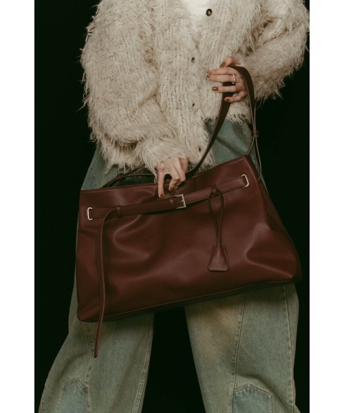 Knuth Marf（クヌースマーフ） ボストンバッグ belted leather big bag