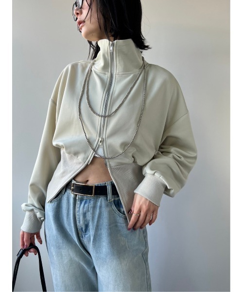 「HANNE」 ブルゾン FREE アイボリー レディース_画像9