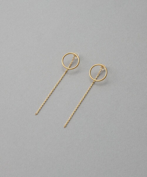 ete ゴールド チェーン ピアス ete（エテ） ピアス サークル/チェーン ピアス レディース : ZOZOTOWN
