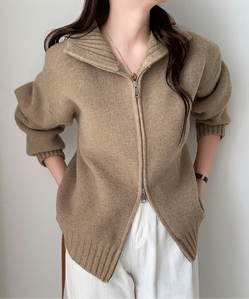 Maison Calme ニット セーター 「25年秋冬新作」ルーズシルエット