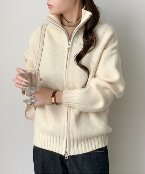 Maison Calme ニット セーター 「25年秋冬新作」ルーズシルエット