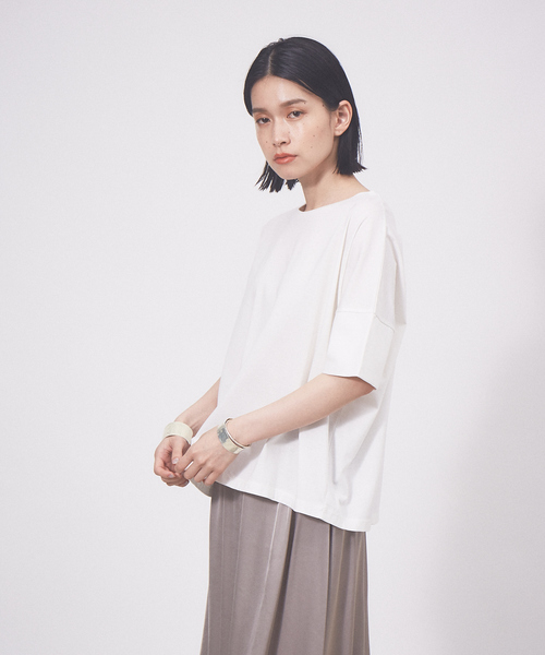 「collex」 半袖Tシャツ フリー ホワイト レディース_画像5