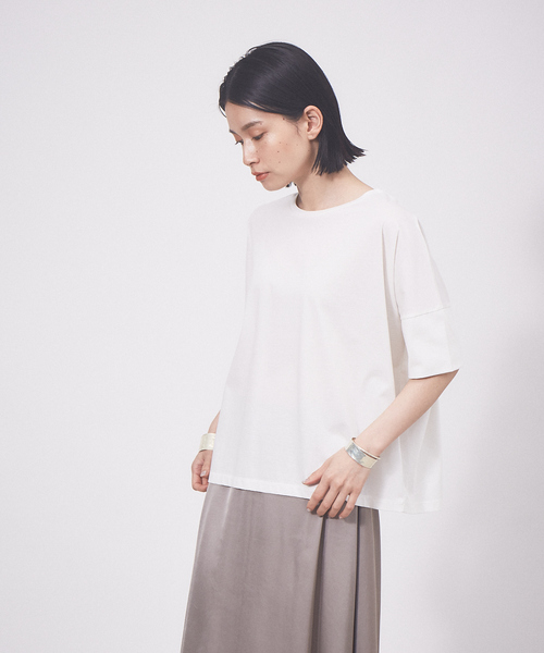 「collex」 半袖Tシャツ フリー ホワイト レディース_画像6