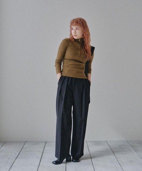 「TODAYFUL」 長袖ニット FREE チャコールグレー レディース_画像4