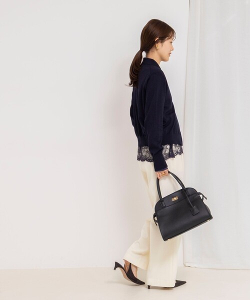 NOLLEY'S（ノーリーズ） ブラウス シャツ ウォッシャブル裾レース2WAY