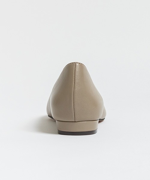 「A de Vivre」 フラットパンプス 23 グレイッシュベージュ レディース_画像6