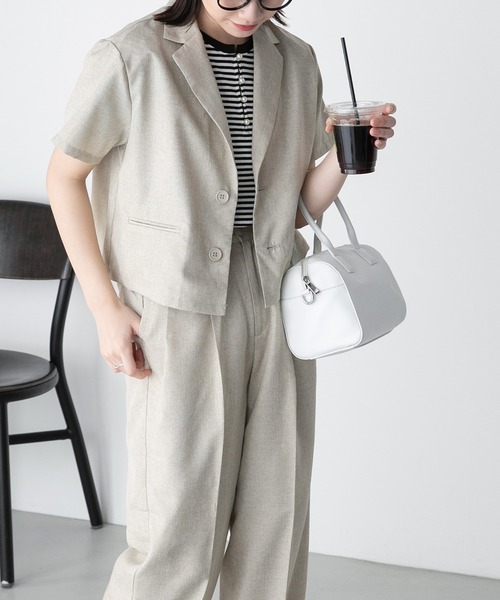 「BONLECILL」 セットアップ FREE チャコールグレー レディース_画像2