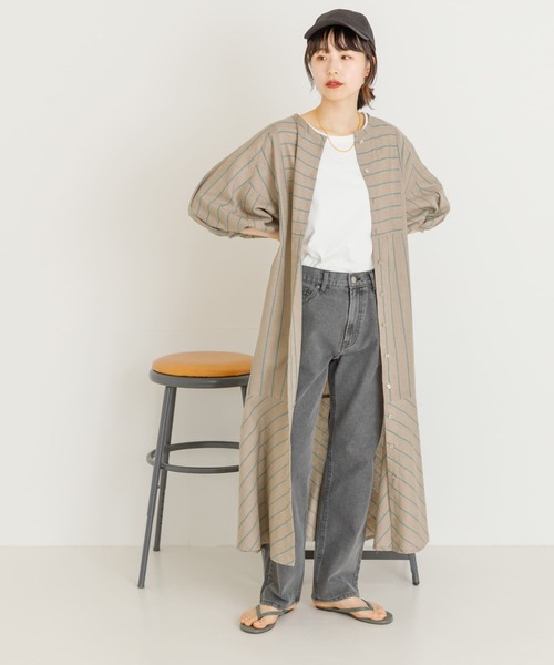 「UR Lab.」 半袖ワンピース FREE ブルー レディース_画像4