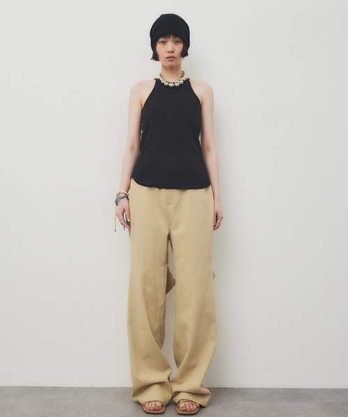 「HANNE」 チノパンツ FREE ベージュ レディース_画像9