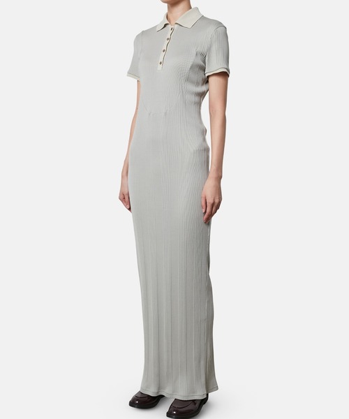 「iRENE」 半袖ワンピース 36 ネイビー レディース_画像8