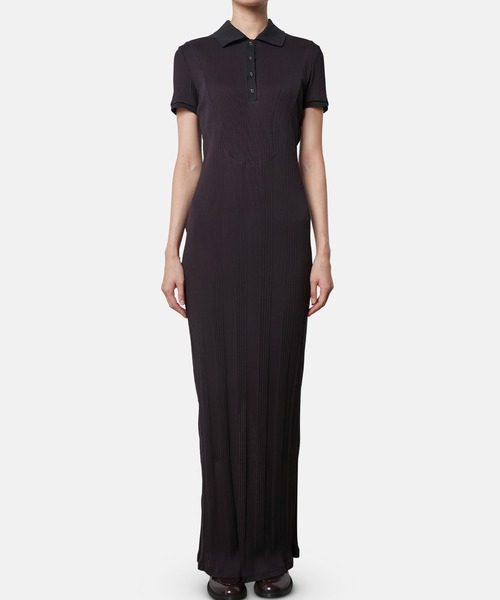 「iRENE」 半袖ワンピース 36 ネイビー レディース_画像9