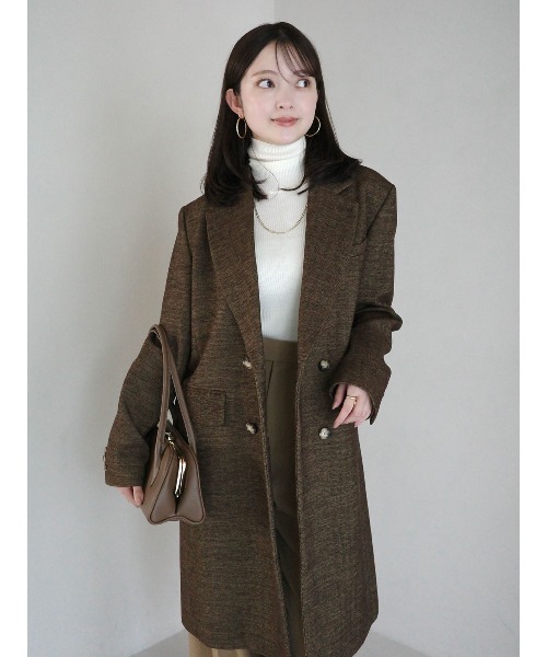 anuans（アニュアンス） ステンカラーコート コート ボクシー