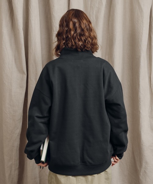 「MUHET」 スウェットカットソー MEDIUM チャコールグレー レディース_画像5