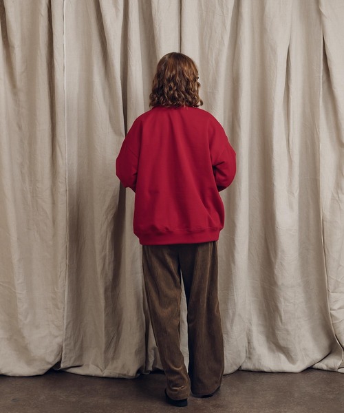 「MUHET」 スウェットカットソー MEDIUM チャコールグレー レディース_画像6