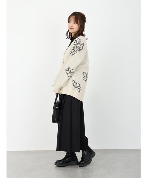 fifth（フィフス） カーディガン 花柄ニットカーディガン レディース