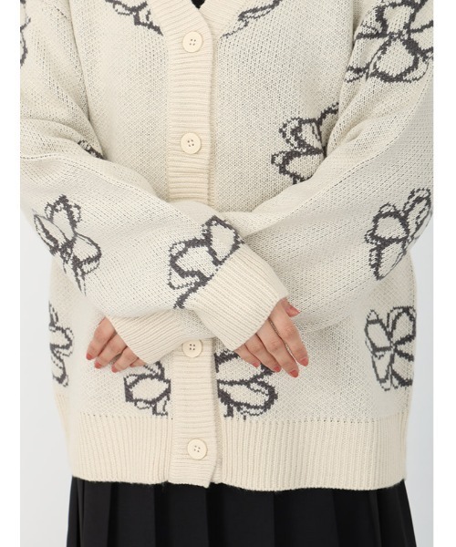 fifth（フィフス） カーディガン 花柄ニットカーディガン レディース