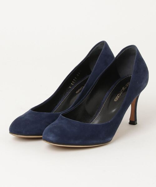 Sergio rossi（セルジオロッシ） パンプス 35.5 ネイビー レディース