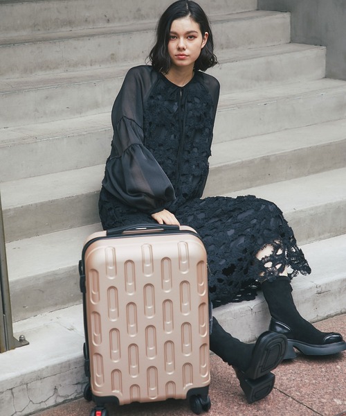 「SMILE ORCHID」 長袖ワンピース L ブラック レディース_画像7