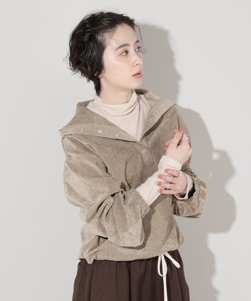 ジョーダン ベロア トップス レディース George's ベロアスタンドネック プルオーバー レディース : ZOZOTOWN