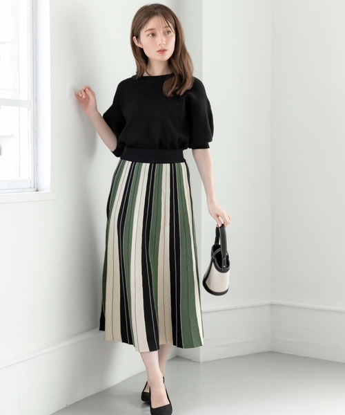 fifth（フィフス） プリーツスカート M グリーン レディース