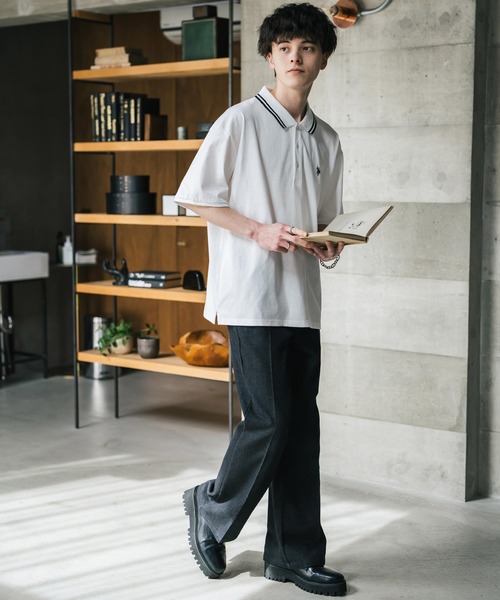 「U.S. POLO ASSN.」 半袖ポロシャツ L チャコール メンズ_画像5
