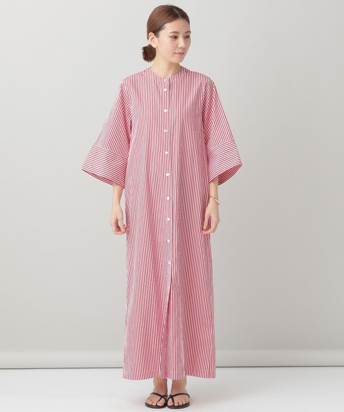 「Curensology」 7分袖ワンピース「THOMAS MASONコラボ」 FREE ブルー系その他5 レディース_画像4