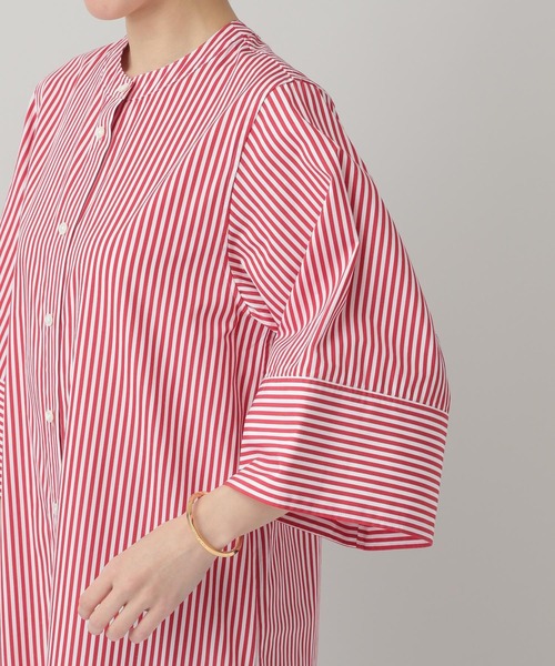 「Curensology」 7分袖ワンピース「THOMAS MASONコラボ」 FREE ブルー系その他5 レディース_画像8