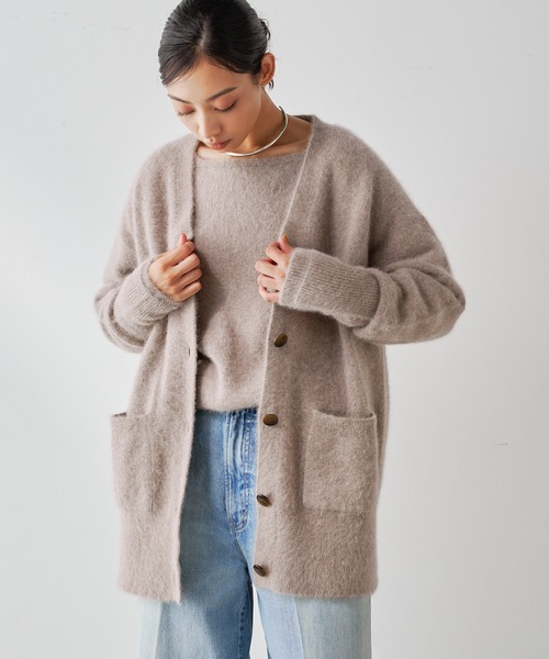 Whim Gazette（ウィム ガゼット） ニットカーディガン FREE ベージュ