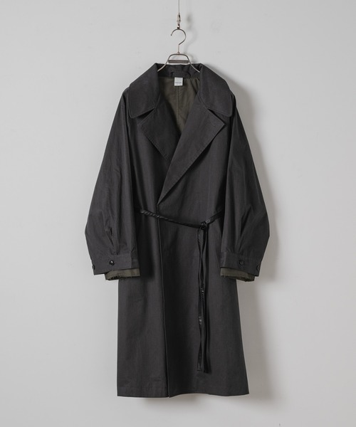 「Casper John」 チェスターコート MEDIUM ブラック メンズ_画像2