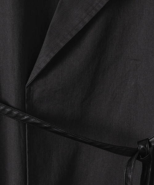 「Casper John」 チェスターコート MEDIUM ブラック メンズ_画像4