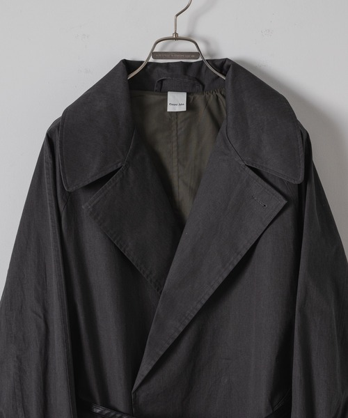 「Casper John」 チェスターコート MEDIUM ブラック メンズ_画像5
