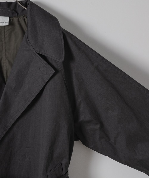 「Casper John」 チェスターコート MEDIUM ブラック メンズ_画像6