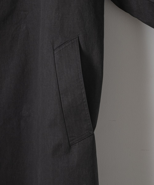 「Casper John」 チェスターコート MEDIUM ブラック メンズ_画像9