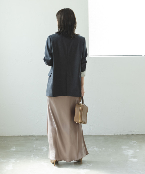 「NOBLE」 スカート 36 グレー レディース_画像4