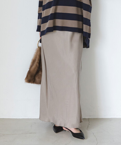 「NOBLE」 スカート 36 グレー レディース_画像5