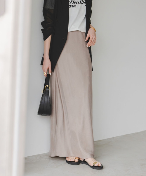 「NOBLE」 スカート 36 グレー レディース_画像8