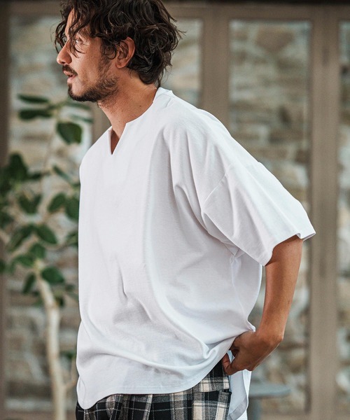 「CAMBIO」 半袖Tシャツ M ブラック メンズ_画像2