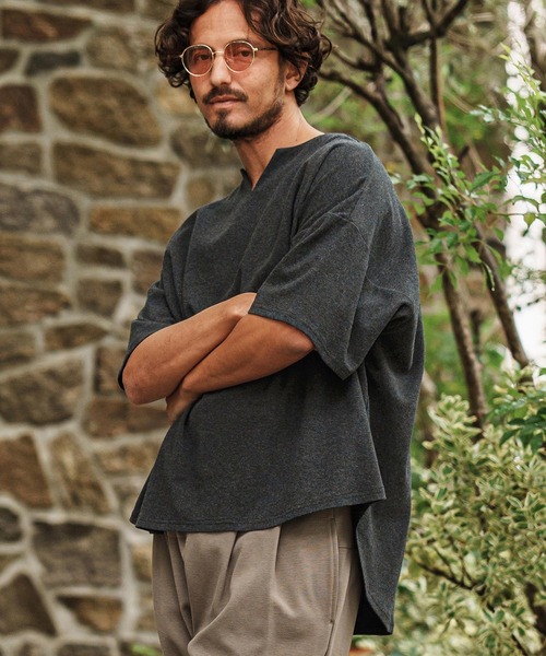 「CAMBIO」 半袖Tシャツ M ブラック メンズ_画像7