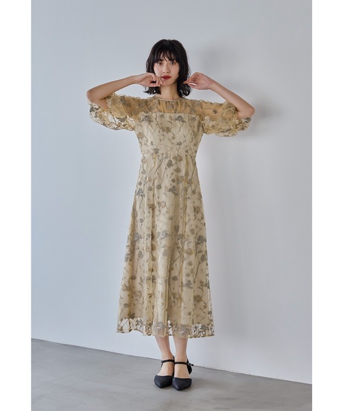 niana（ニアナ） ドレス フラワーエンブロイダリードレス パーティー