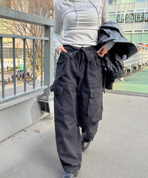 nemne（ネンネ） 「nemne store」 カーゴパンツ MEDIUM ブラック
