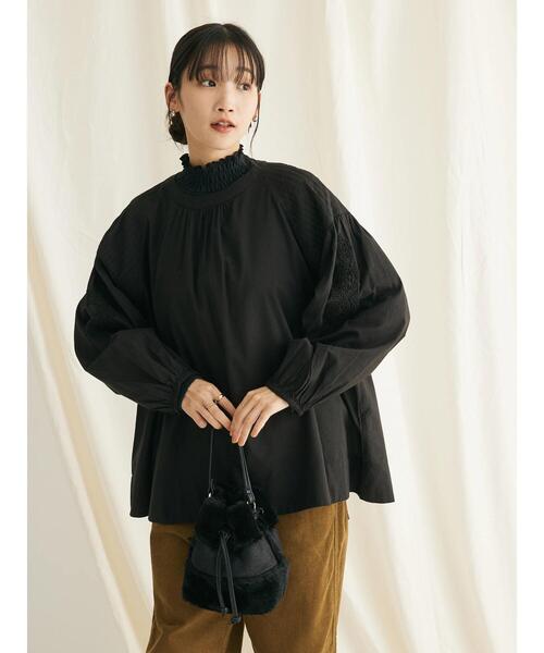 「CRAFT STANDARD BOUTIQUE」 長袖ブラウス FREE ブラック レディース_画像2