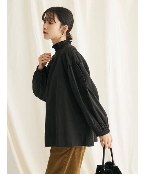 「CRAFT STANDARD BOUTIQUE」 長袖ブラウス FREE ブラック レディース_画像5