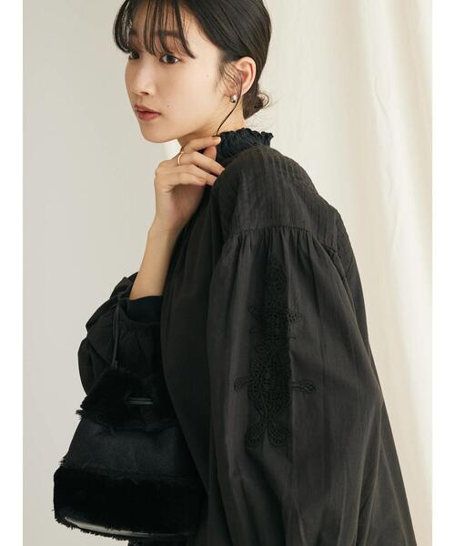 「CRAFT STANDARD BOUTIQUE」 長袖ブラウス FREE ブラック レディース_画像7