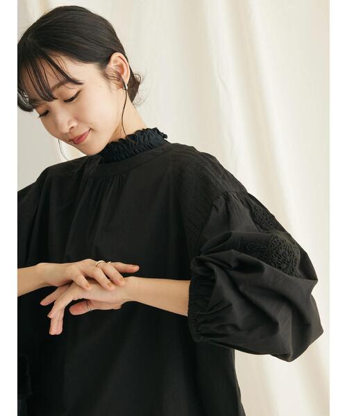 「CRAFT STANDARD BOUTIQUE」 長袖ブラウス FREE ブラック レディース_画像8