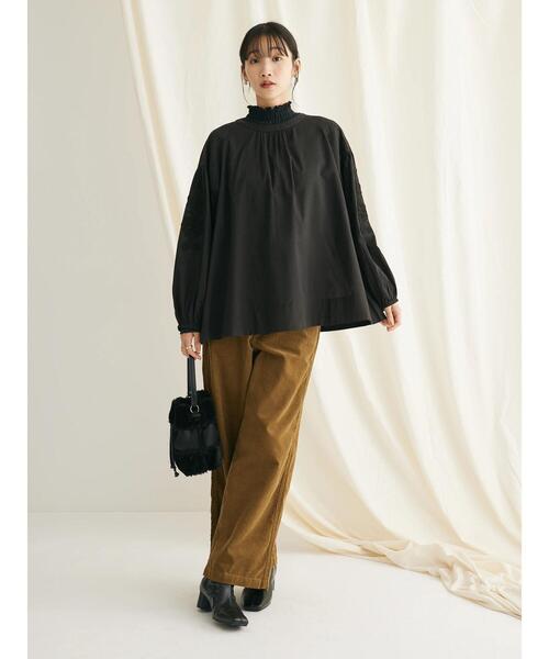 「CRAFT STANDARD BOUTIQUE」 長袖ブラウス FREE ブラック レディース_画像9