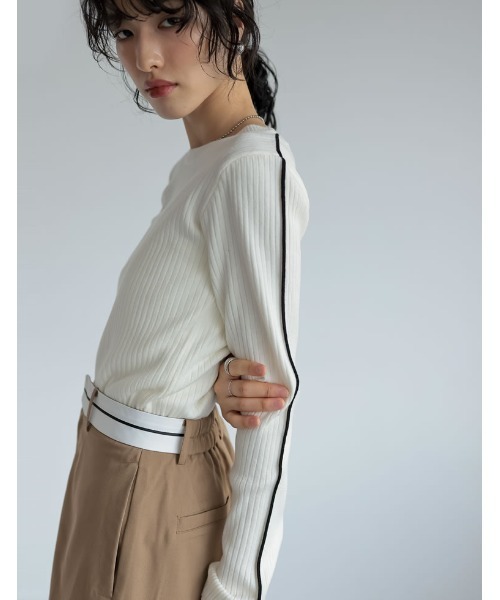 「Re:EDIT」 長袖ニット MEDIUM グレー系その他 レディース_画像6