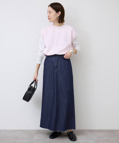 新品　タグ付　スローブイエナ　デニム　スカート SLOBE IENA（スローブイエナ） デニムスカート LE DENIM BOXY TUCK