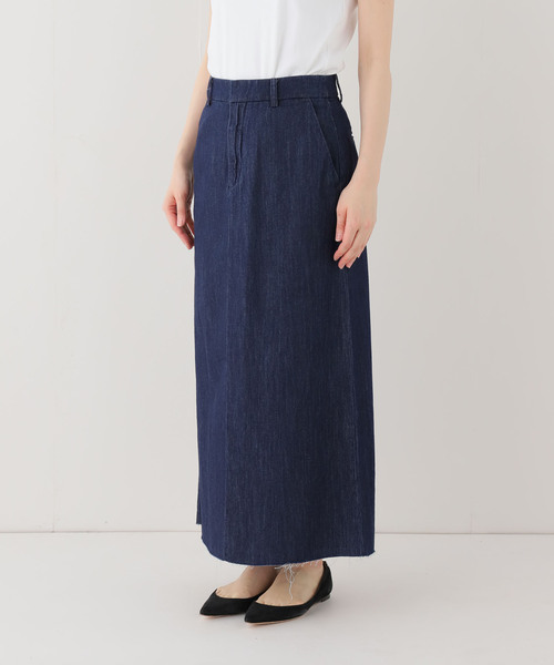 新品　タグ付　スローブイエナ　デニム　スカート SLOBE IENA（スローブイエナ） デニムスカート LE DENIM BOXY TUCK