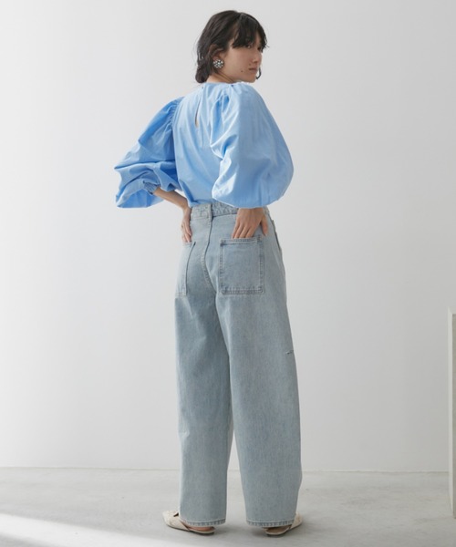 「Libra Cue」 長袖ブラウス FREE ワイン レディース_画像3